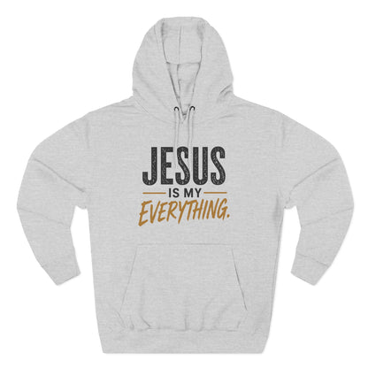 Jesus Is My Everything – Stacked Fleece Hoodie, Light Palette (Lane Seven) – product image 7