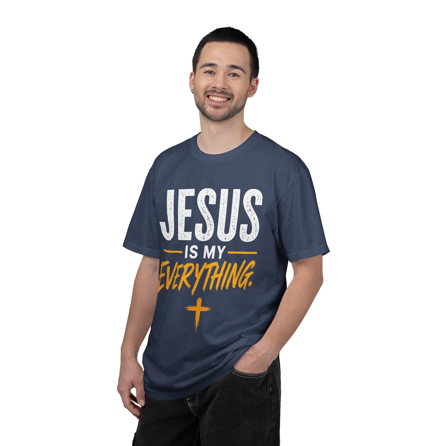 Jesus Is My Everything – Stacked Tee, Warm Palette (Comfort Colors) – product image 5
