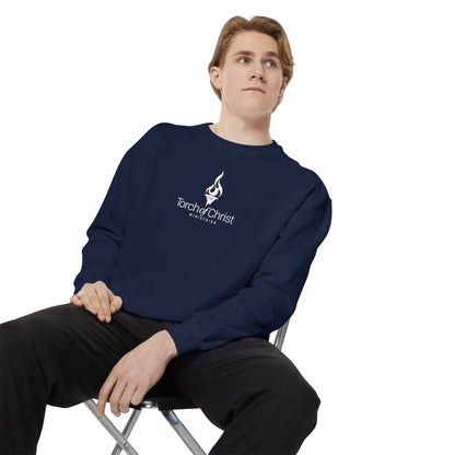 Torch Logo – Minimalist Garment-Dyed Crewneck – product image 6