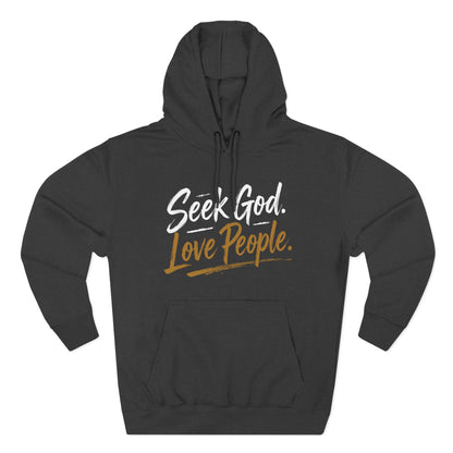 Seek God. Love People. – Script Fleece Hoodie (Lane Seven) – product image 11