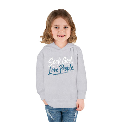 Seek God. Love People. – Script Toddler Hoodie – product image 10