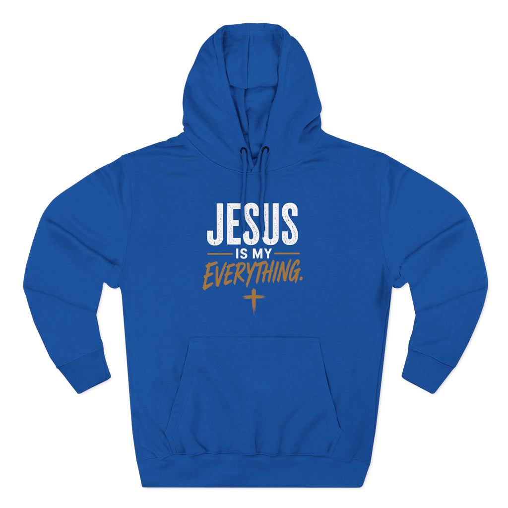 Jesus Is My Everything – Stacked Fleece Hoodie, Deep Palette (Lane Seven) – product image 13
