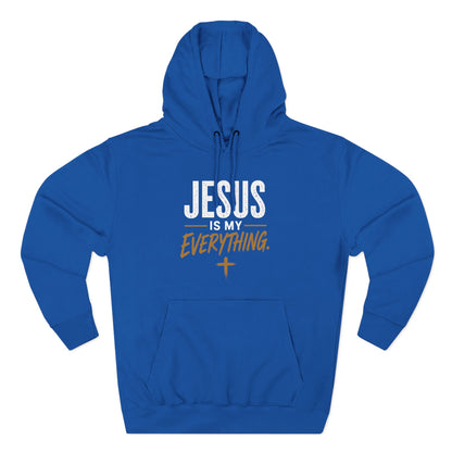 Jesus Is My Everything – Stacked Fleece Hoodie, Deep Palette (Lane Seven) – product image 13