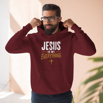 Jesus Is My Everything – Stacked Fleece Hoodie, Deep Palette (Lane Seven) – product image 8