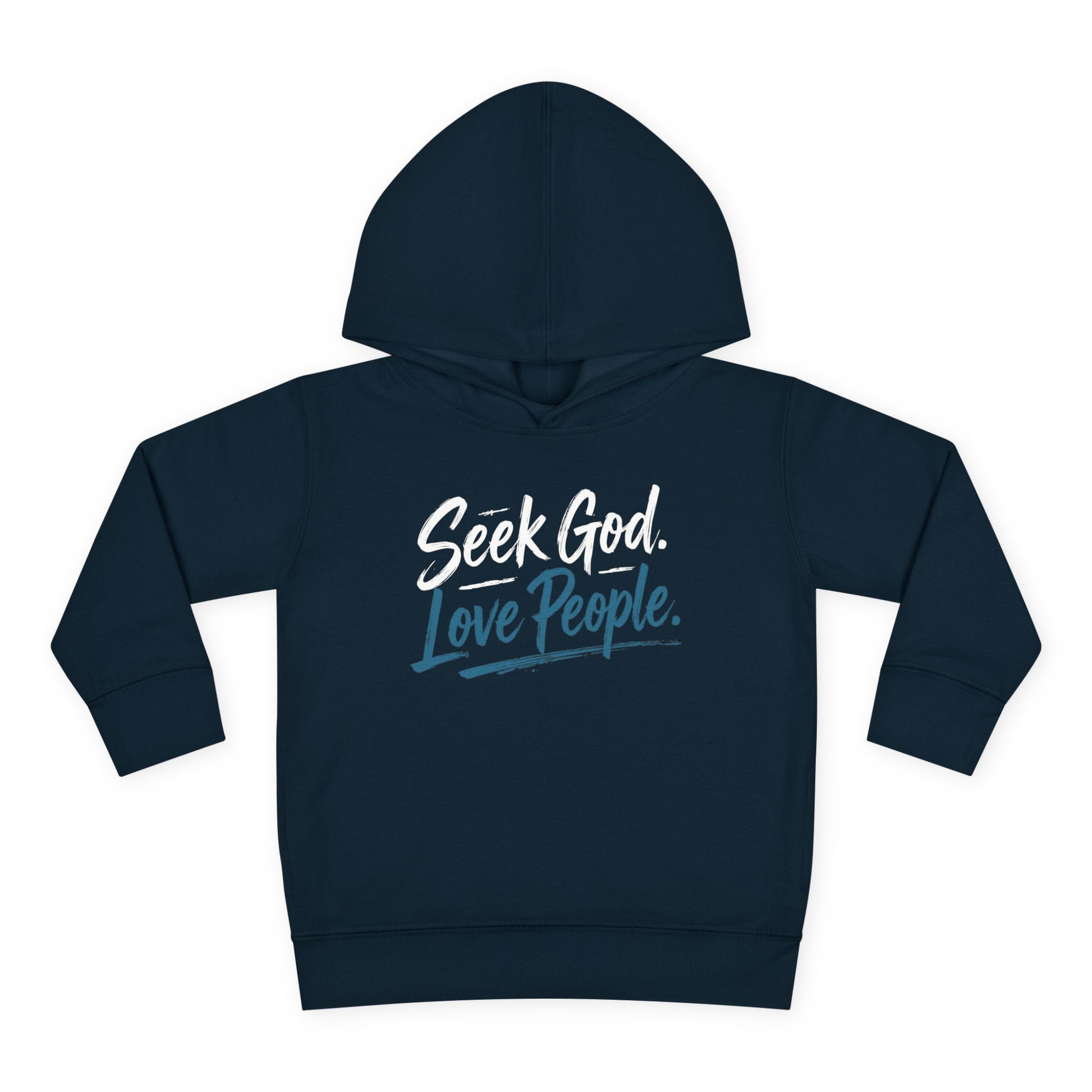 Seek God. Love People. – Script Toddler Hoodie – product image 12
