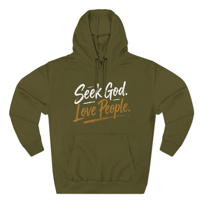 Seek God. Love People. – Script Fleece Hoodie (Lane Seven) – product image 12