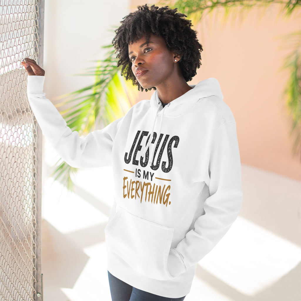 Jesus Is My Everything – Stacked Fleece Hoodie, Light Palette (Lane Seven) – product image 5
