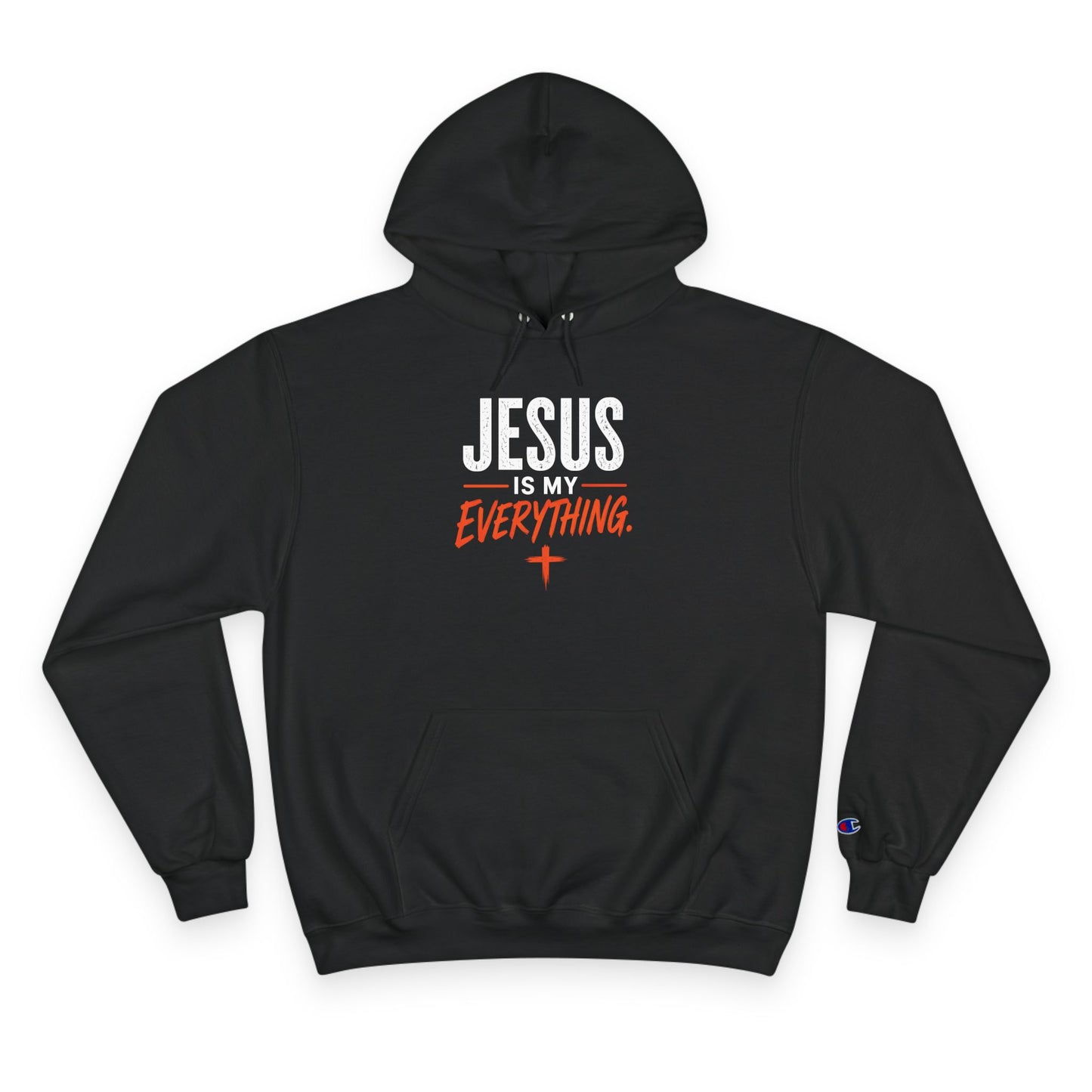 Jesus Is My Everything – Brush Ember Champion Hoodie – product image 4
