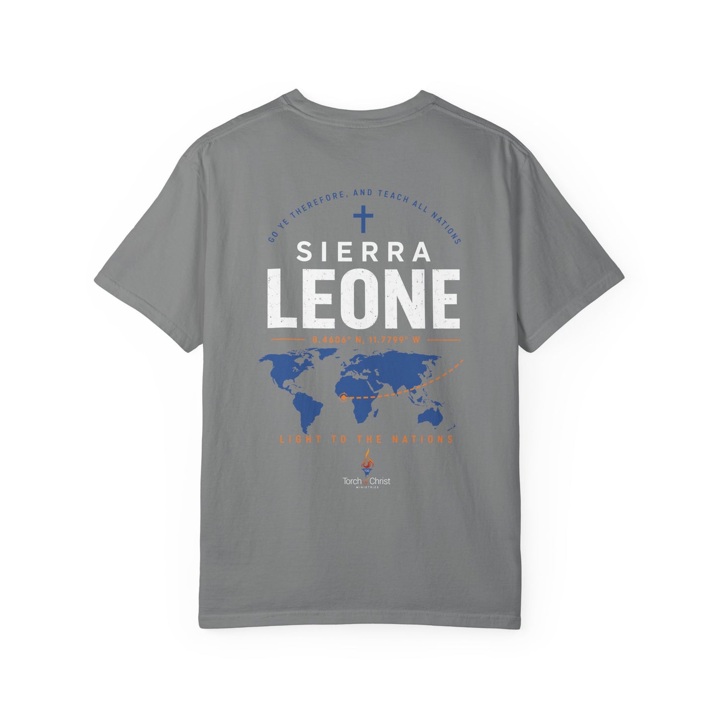 Sierra Leone Mission — Light to the Nations Tee (Comfort Colors)