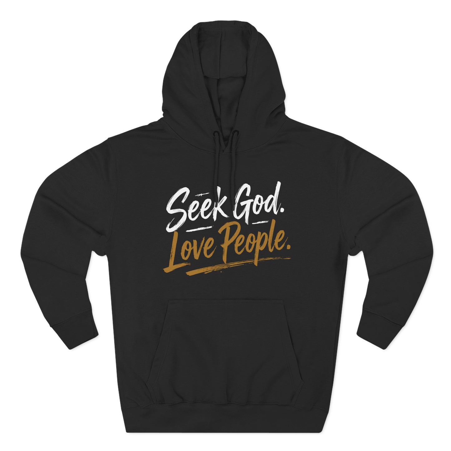 Seek God. Love People. – Script Fleece Hoodie (Lane Seven) – product image 7