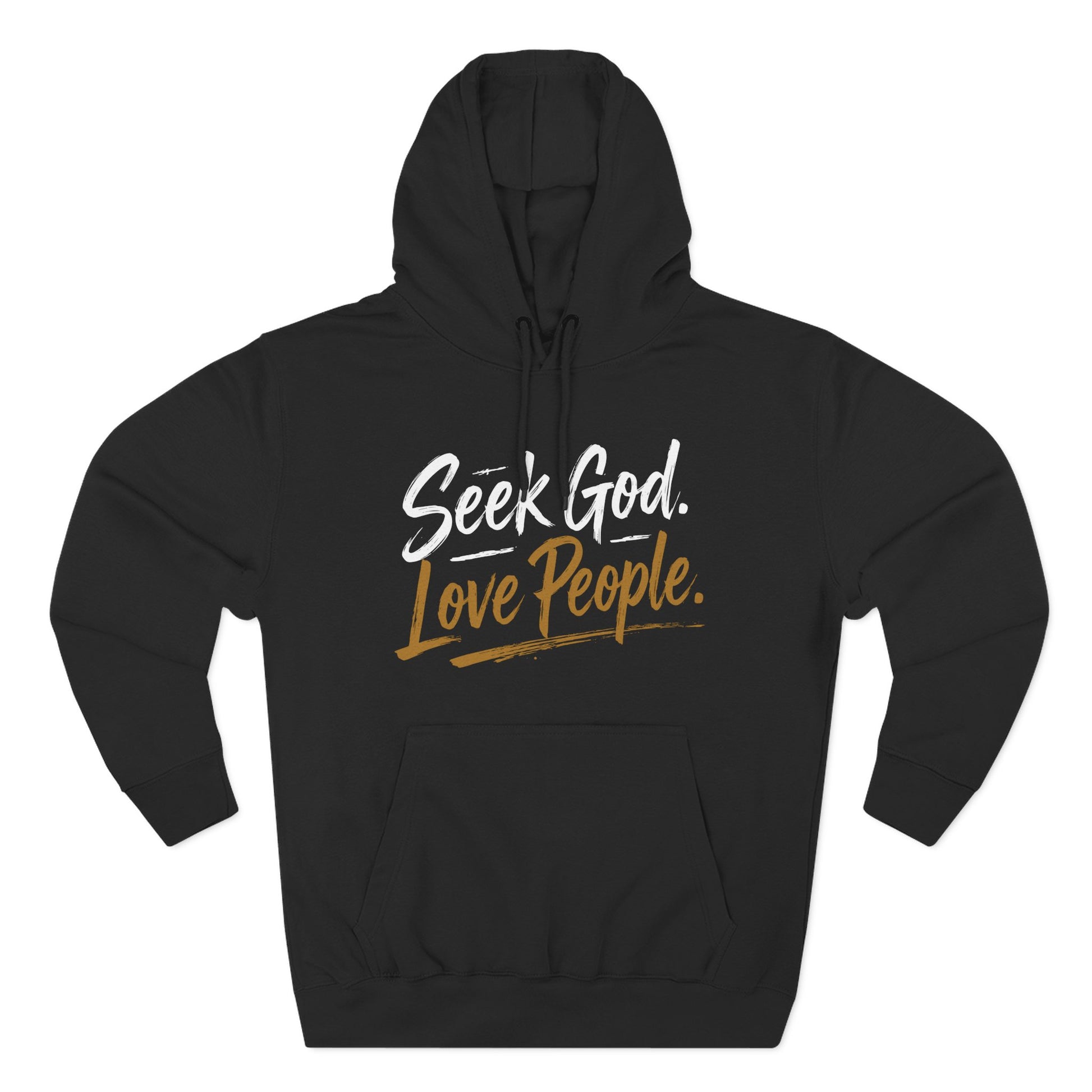 Seek God. Love People. – Script Fleece Hoodie (Lane Seven) – product image 7