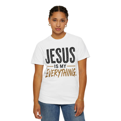 Jesus Is My Everything – Stacked Tee, Light Palette (Comfort Colors) – product image 8