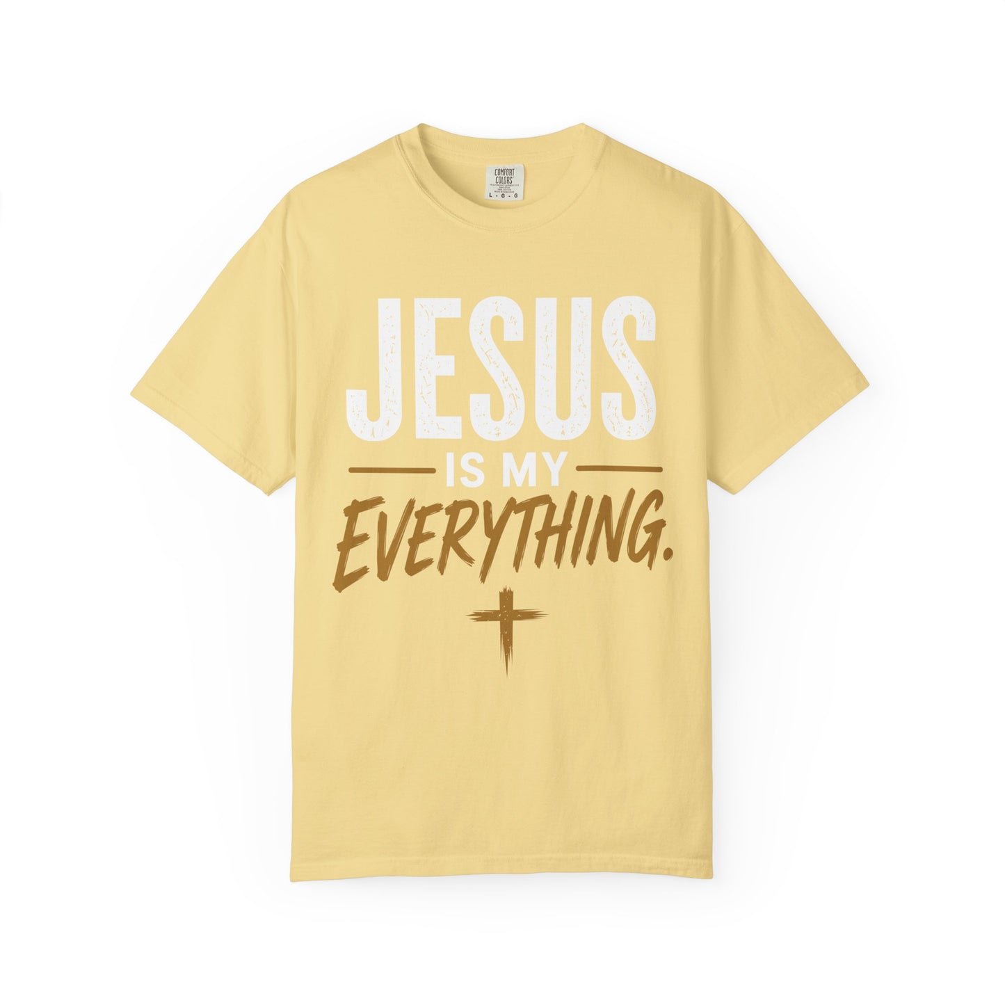 Jesus Is My Everything – Stacked Tee, Warm Palette (Comfort Colors) – product image 10
