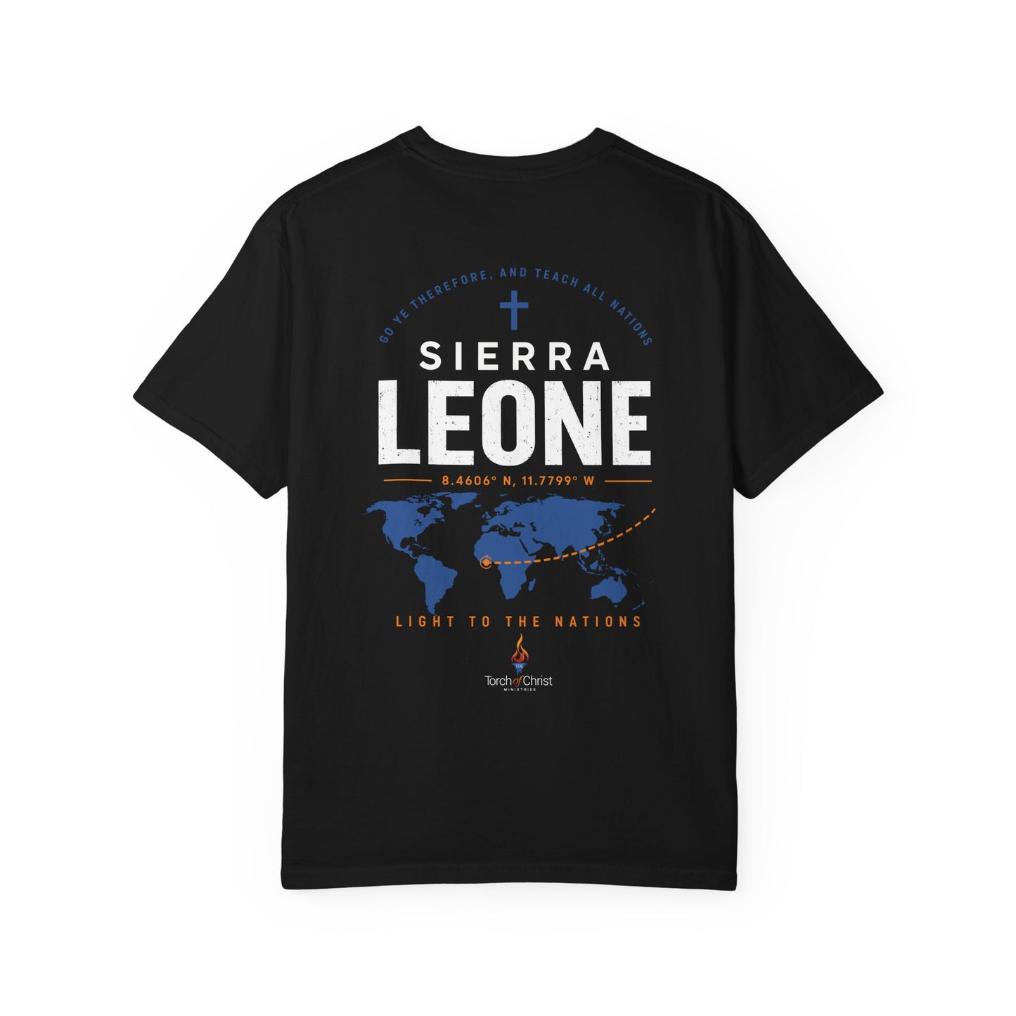 Sierra Leone Mission — Light to the Nations Tee (Comfort Colors)