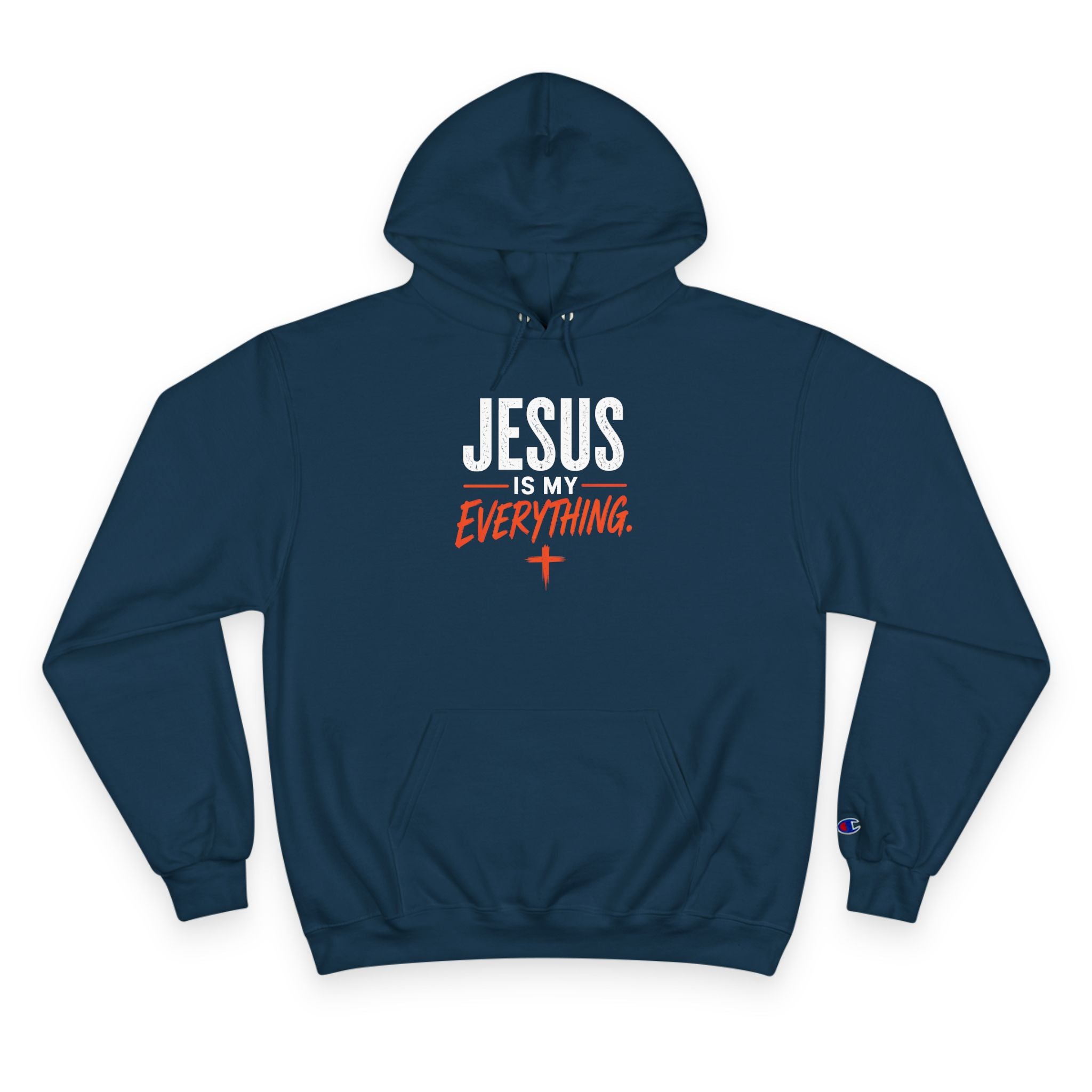 Jesus Is My Everything – Brush Ember Champion Hoodie – product image 3
