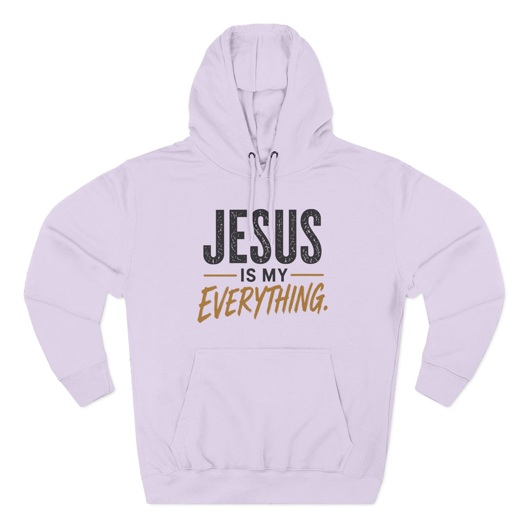Jesus Is My Everything – Stacked Fleece Hoodie, Light Palette (Lane Seven) – product image 9