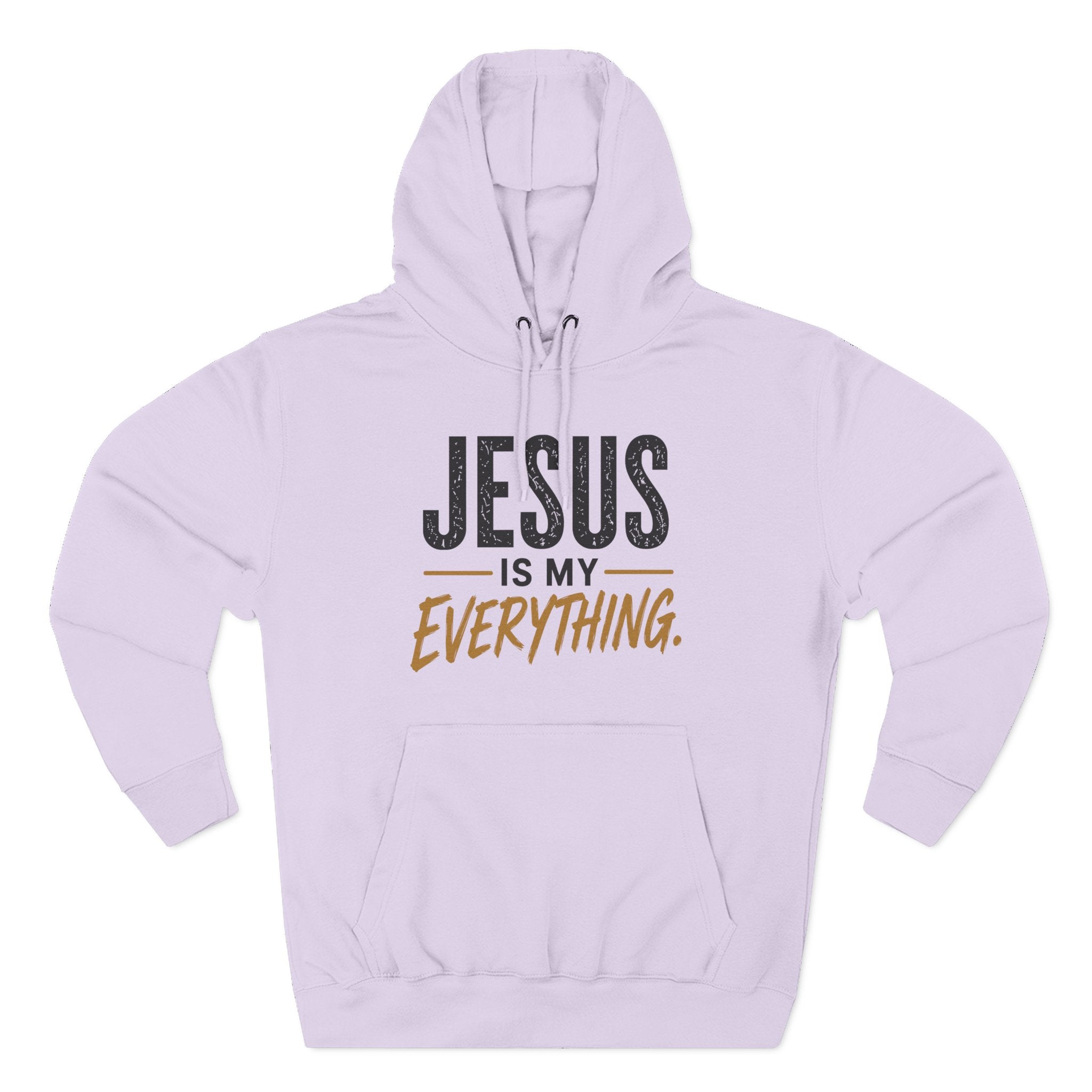 Jesus Is My Everything – Stacked Fleece Hoodie, Light Palette (Lane Seven) – product image 9
