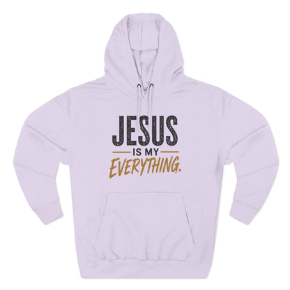 Jesus Is My Everything – Stacked Fleece Hoodie, Light Palette (Lane Seven) – product image 9