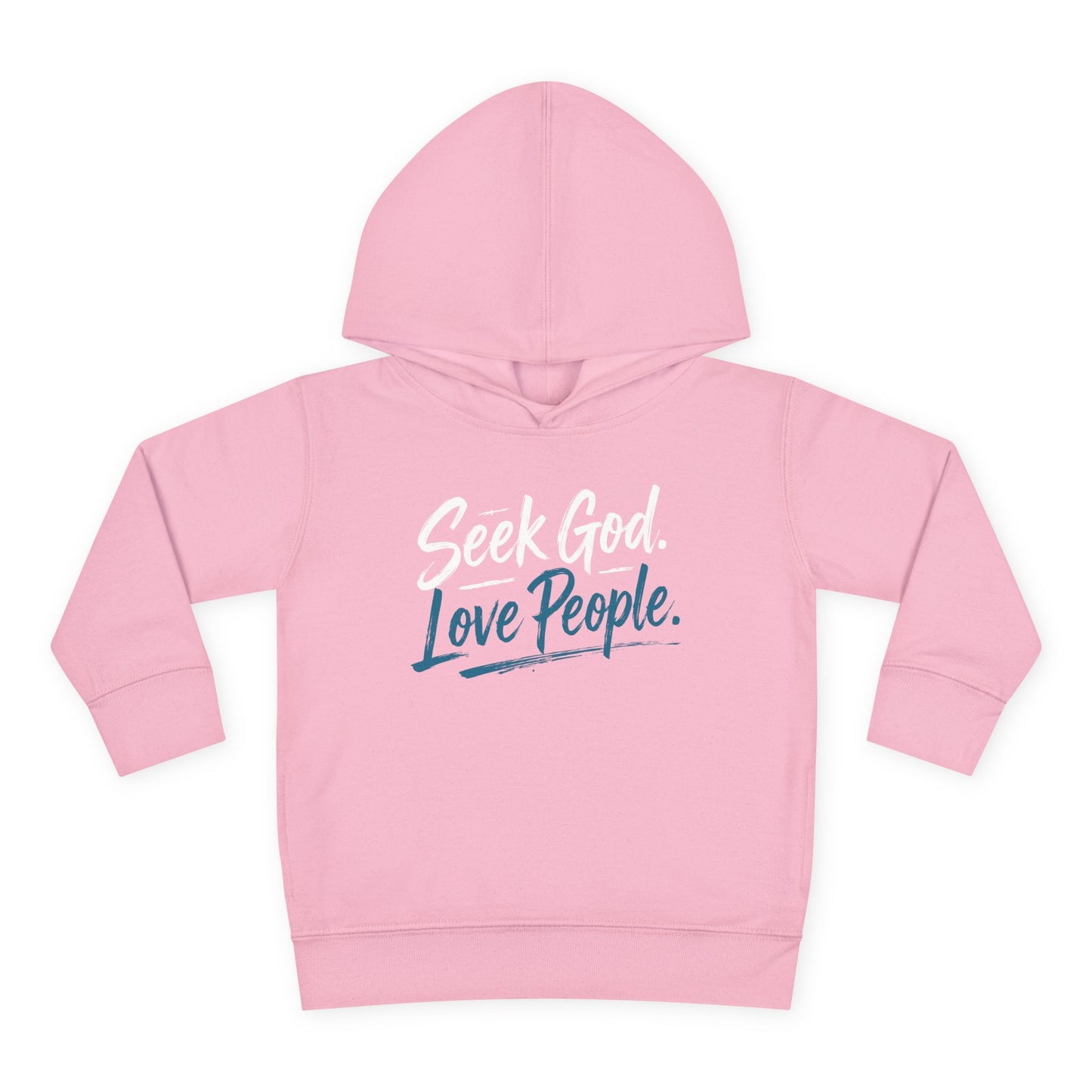 Seek God. Love People. – Script Toddler Hoodie – product image 5