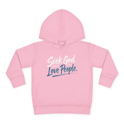 Seek God. Love People. – Script Toddler Hoodie – product image 5