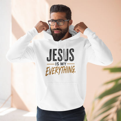 Jesus Is My Everything – Stacked Fleece Hoodie, Light Palette (Lane Seven) – product image 1