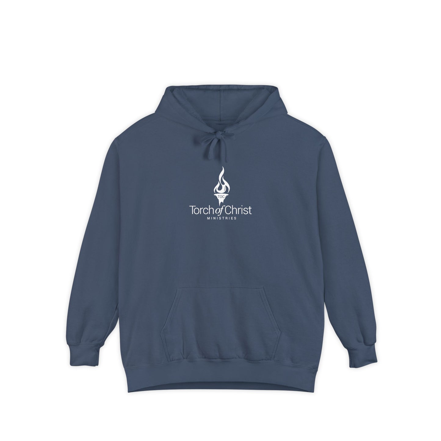 Torch Logo – Minimalist Garment-Dyed Hoodie – product image 3