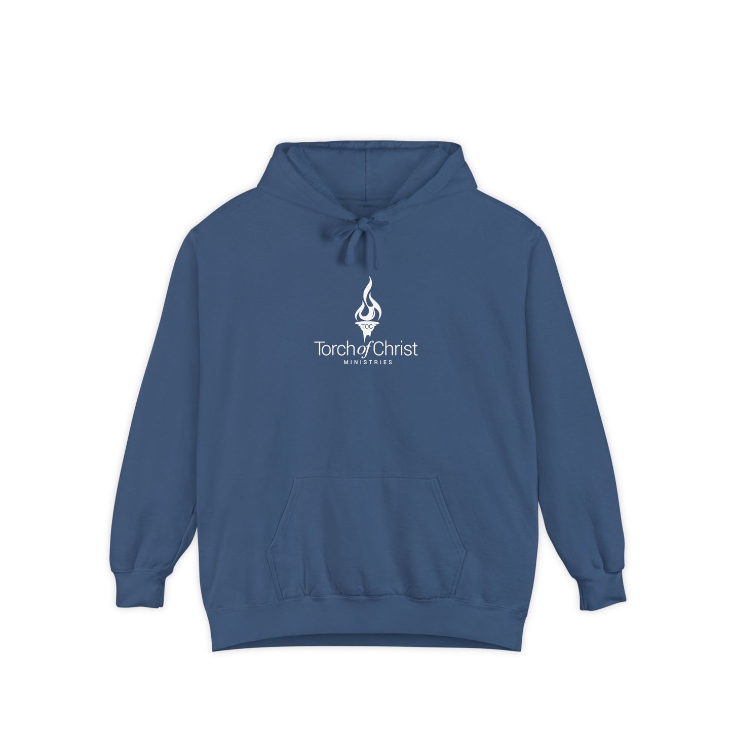 Torch Logo – Minimalist Garment-Dyed Hoodie – product image 5