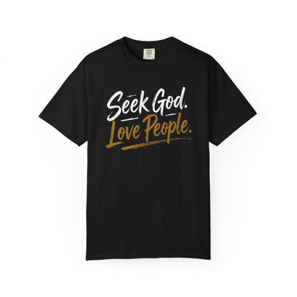 Seek God. Love People. – Script Tee (Comfort Colors) – product image 9