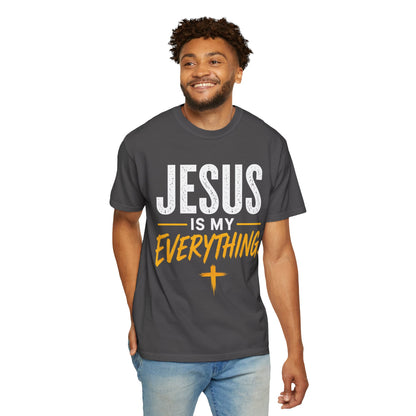 Jesus Is My Everything – Stacked Tee, Warm Palette (Comfort Colors) – product image 2