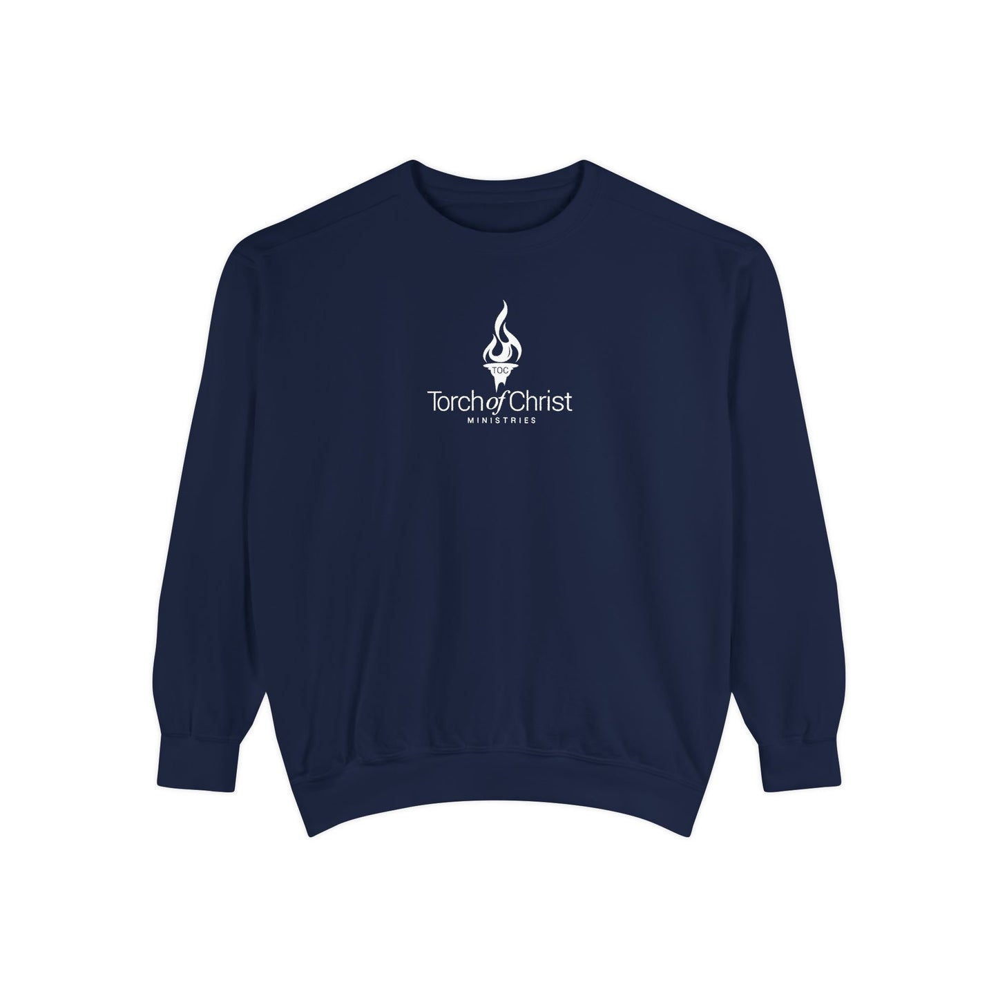 Torch Logo – Minimalist Garment-Dyed Crewneck – product image 1