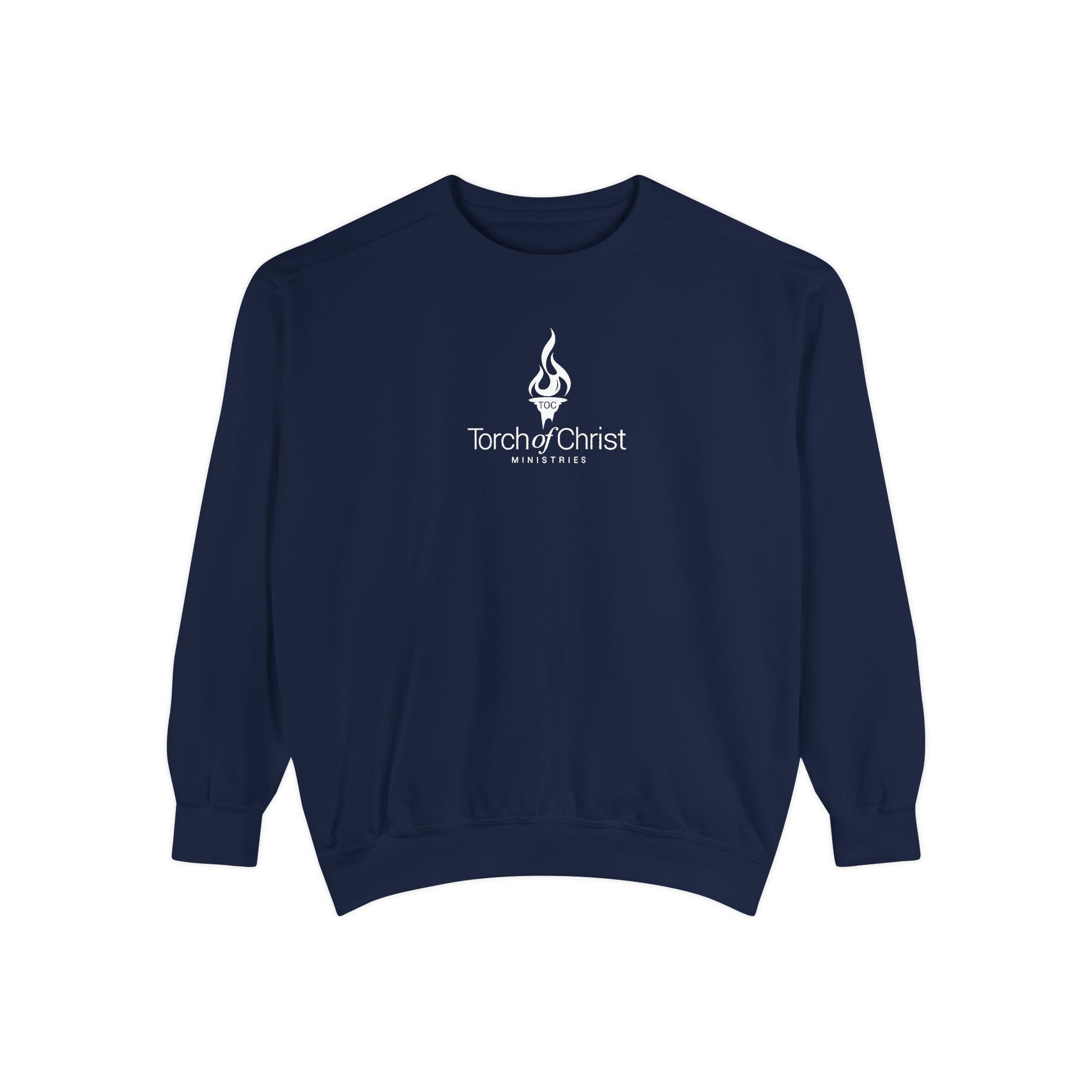 Torch Logo – Minimalist Garment-Dyed Crewneck – product image 1