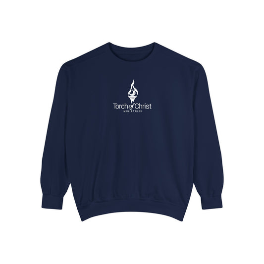 Torch Logo – Minimalist Garment-Dyed Crewneck – product image 1