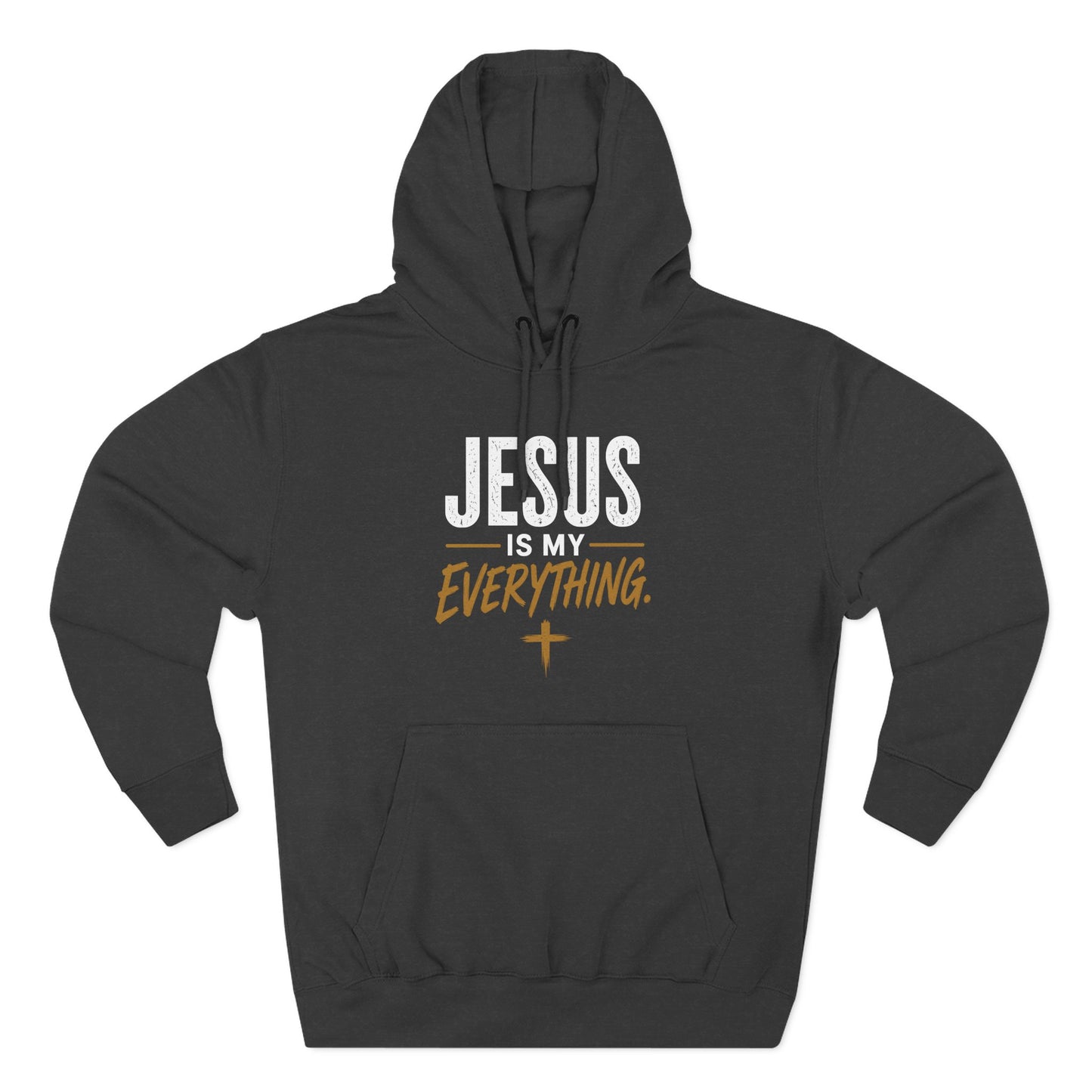 Jesus Is My Everything – Stacked Fleece Hoodie, Deep Palette (Lane Seven) – product image 1