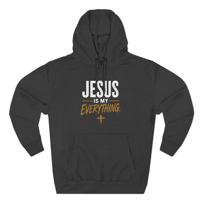 Jesus Is My Everything – Stacked Fleece Hoodie, Deep Palette (Lane Seven) – product image 1
