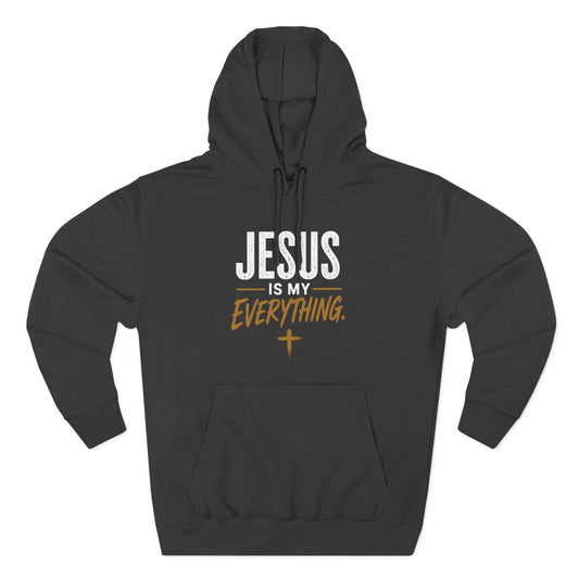 Jesus Is My Everything – Stacked Fleece Hoodie, Deep Palette (Lane Seven) – product image 1