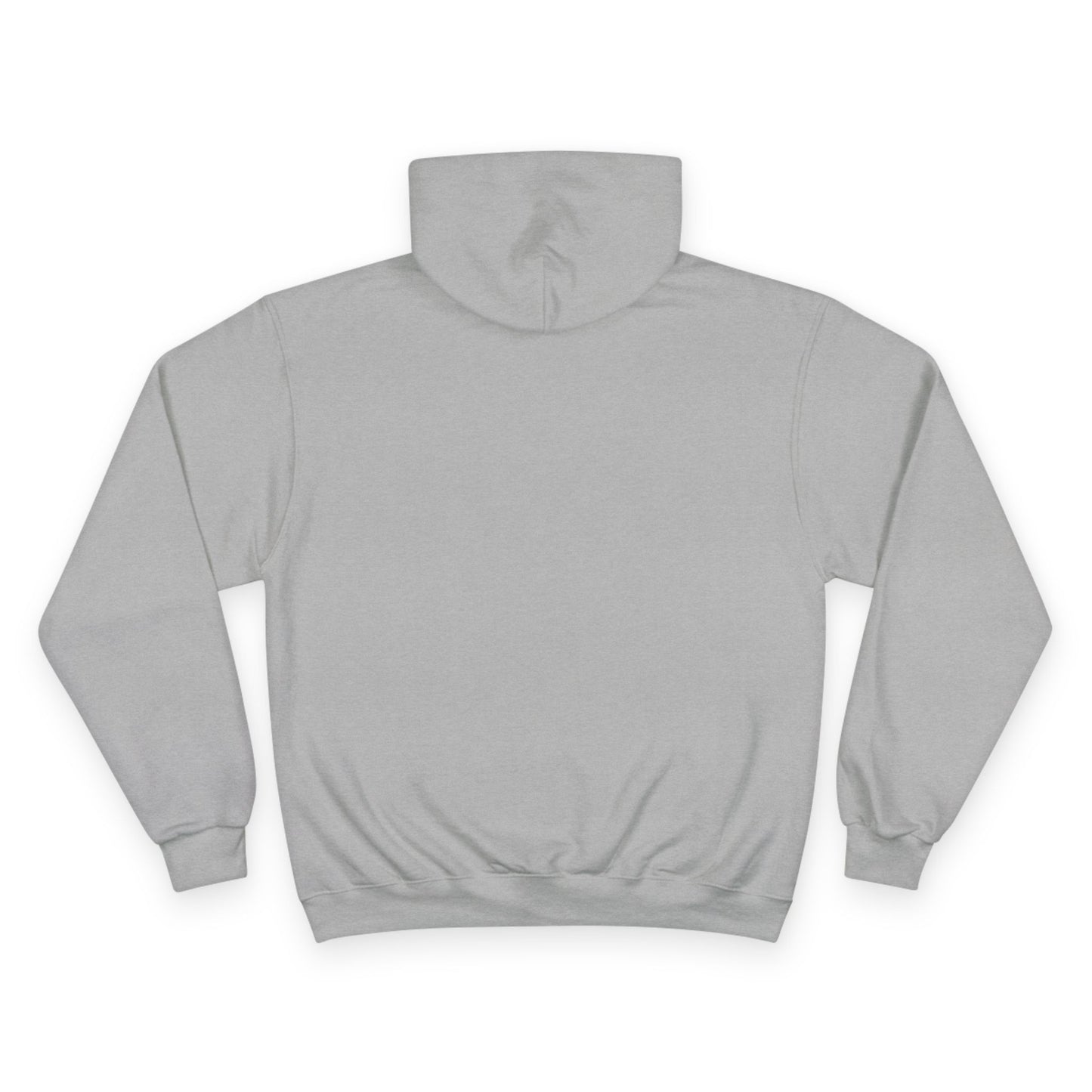 Seek God. Love People. — Stacked Champion Hoodie in Light Steel — alternate product view 2