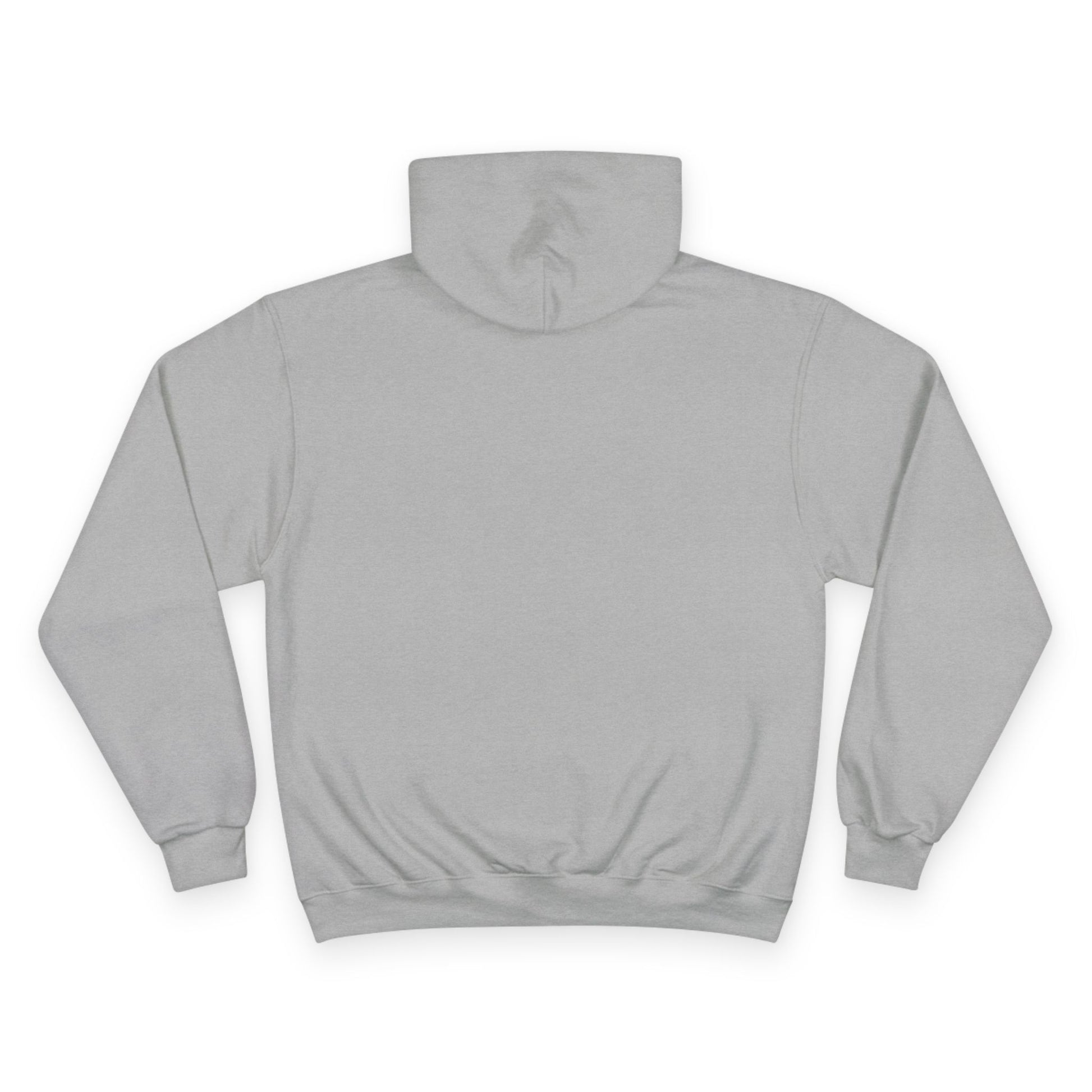 Seek God. Love People. — Stacked Champion Hoodie in Light Steel — alternate product view 2