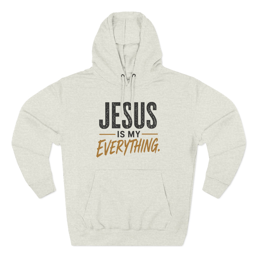 Jesus Is My Everything – Stacked Fleece Hoodie, Light Palette (Lane Seven) – product image 8