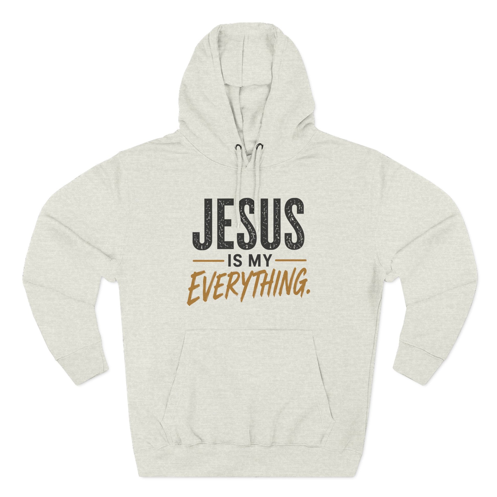 Jesus Is My Everything – Stacked Fleece Hoodie, Light Palette (Lane Seven) – product image 8