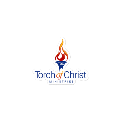 Torch Logo — Kiss-Cut Stickers by Torch of Christ Ministries