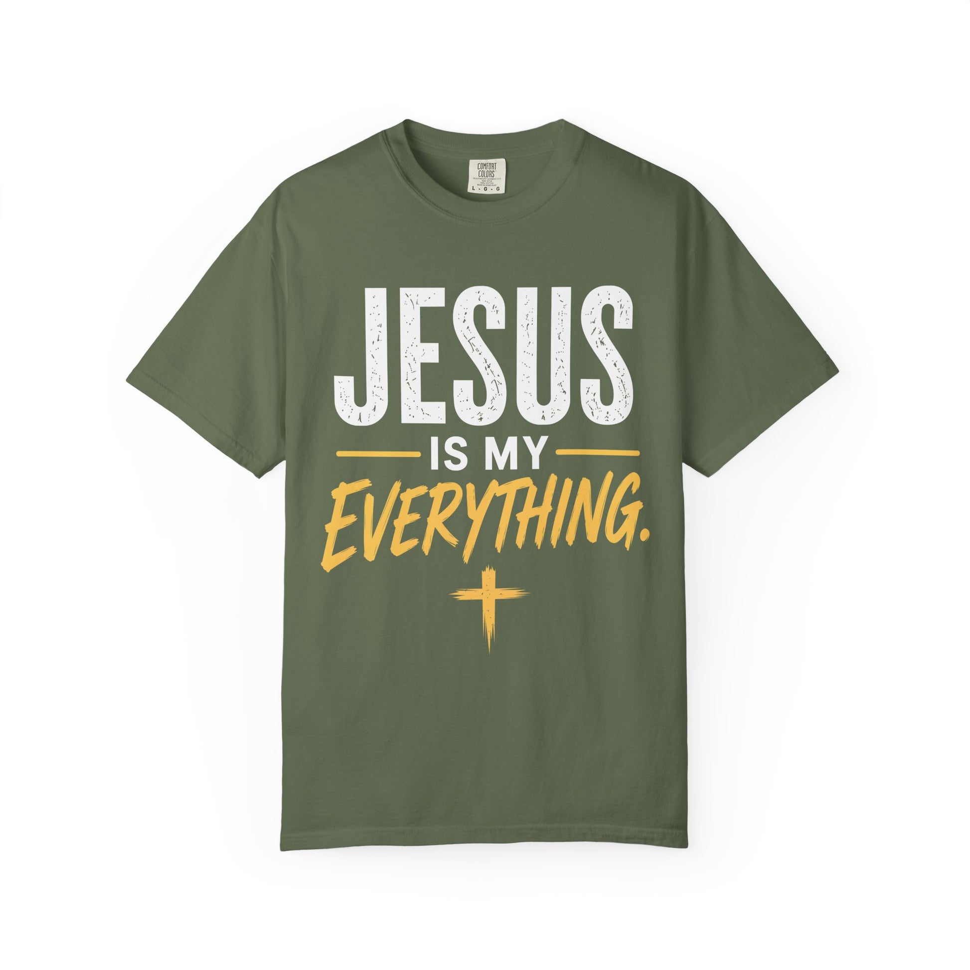 Jesus Is My Everything – Stacked Tee, Deep Palette (Comfort Colors) – product image 14