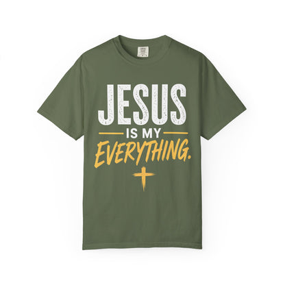 Jesus Is My Everything – Stacked Tee, Deep Palette (Comfort Colors) – product image 14