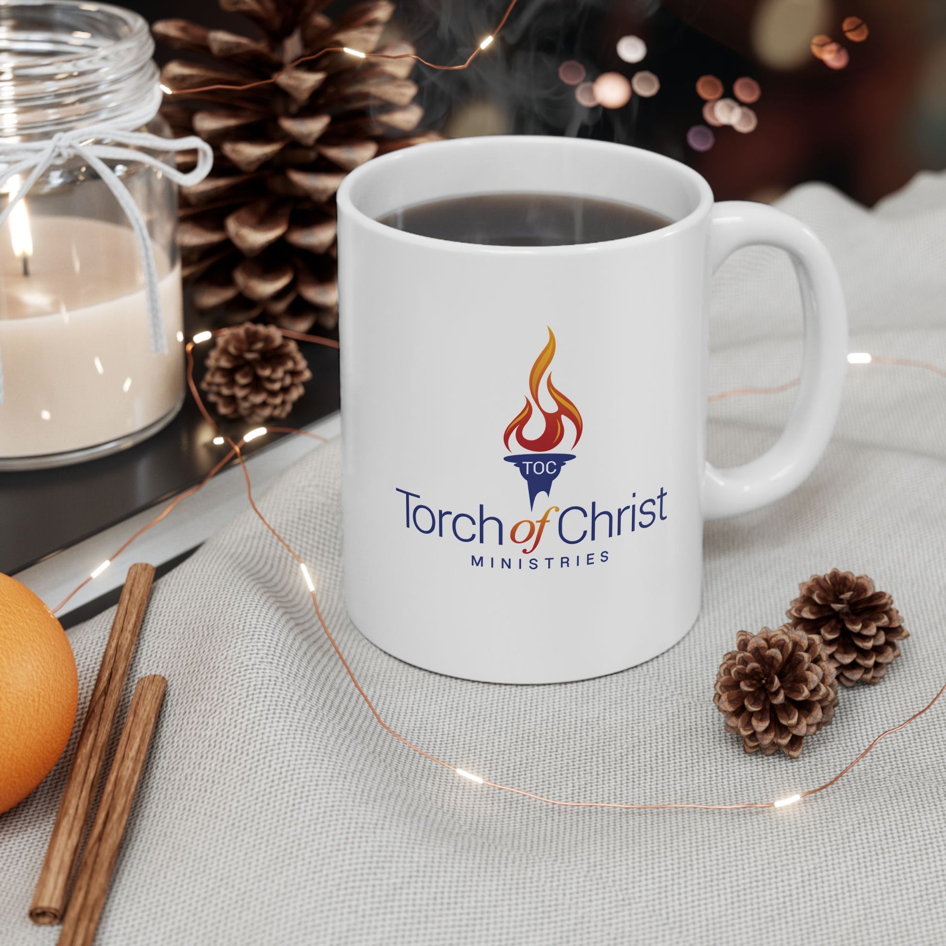 Torch Logo – Ceramic Mug (11/15 oz) – product image 1