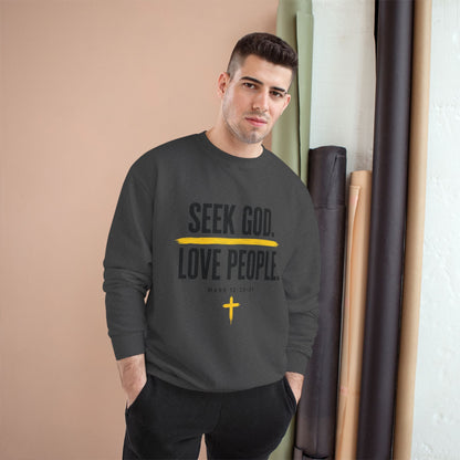 Seek God. Love People. – Stacked Champion Crewneck – product image 9