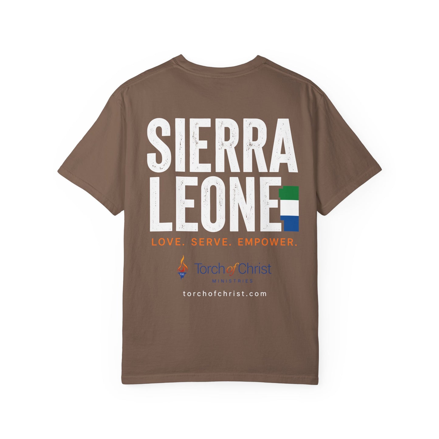 Sierra Leone Mission — Torch Emblem Tee (Comfort Colors)