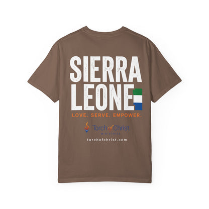 Sierra Leone Mission — Torch Emblem Tee (Comfort Colors)