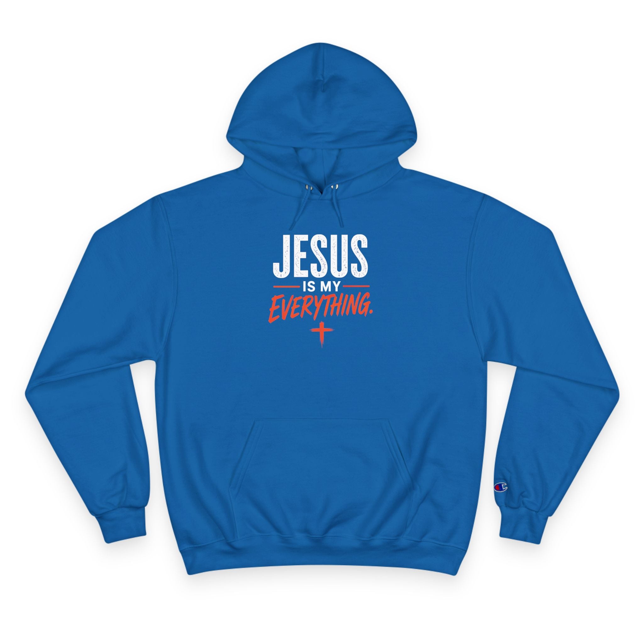 Jesus Is My Everything – Brush Ember Champion Hoodie – product image 2