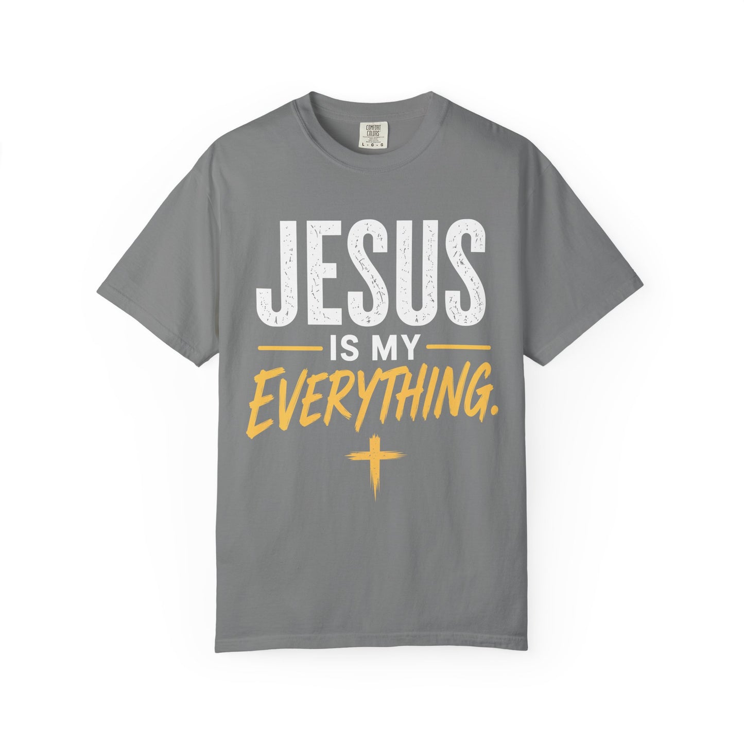 Jesus Is My Everything – Stacked Tee, Deep Palette (Comfort Colors) – product image 12