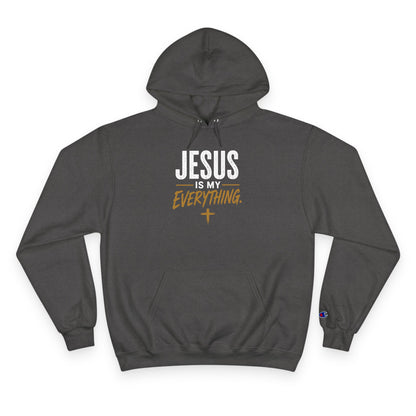 Jesus Is My Everything – Brush Gold Champion Hoodie – product image 4