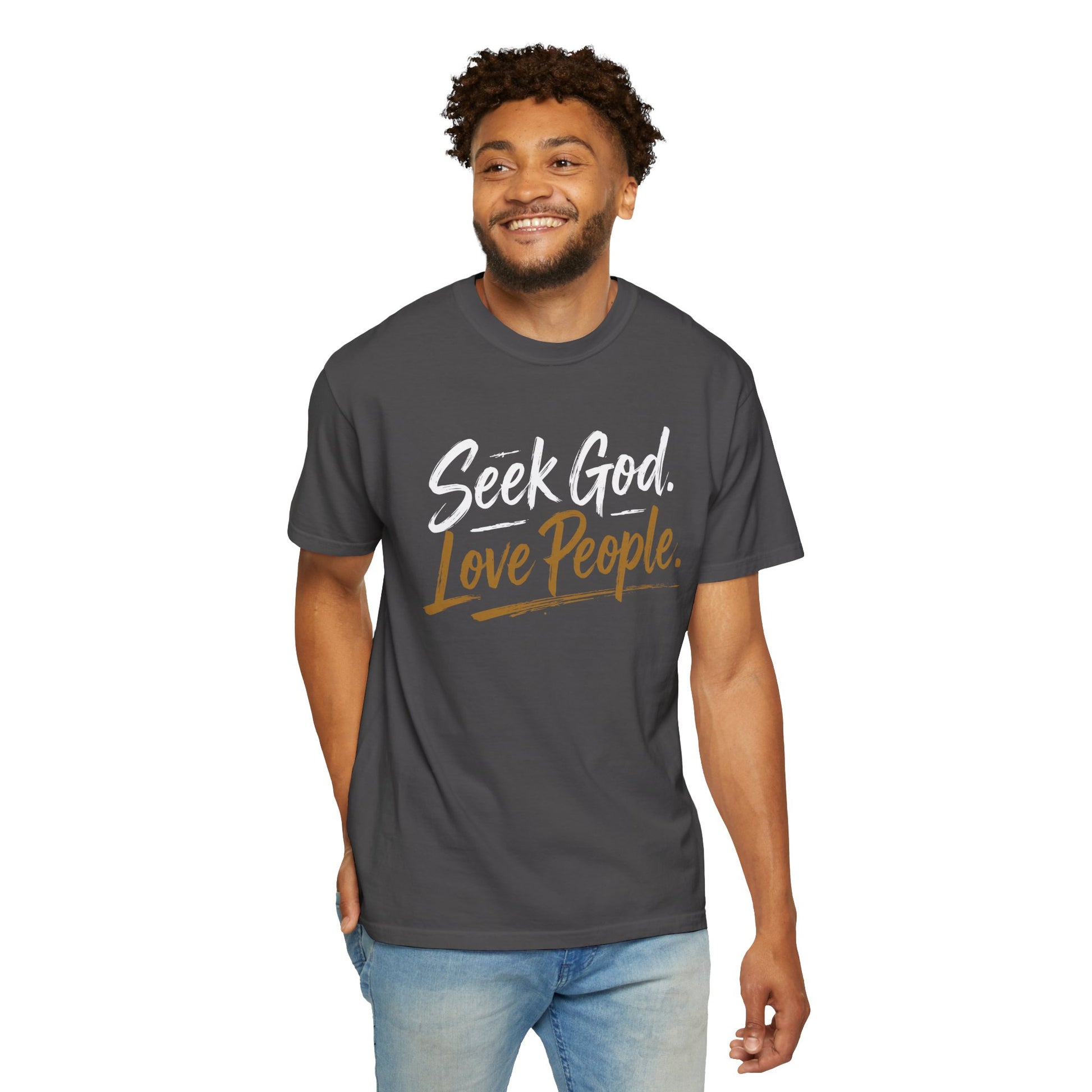 Seek God. Love People. – Script Tee (Comfort Colors) – product image 15